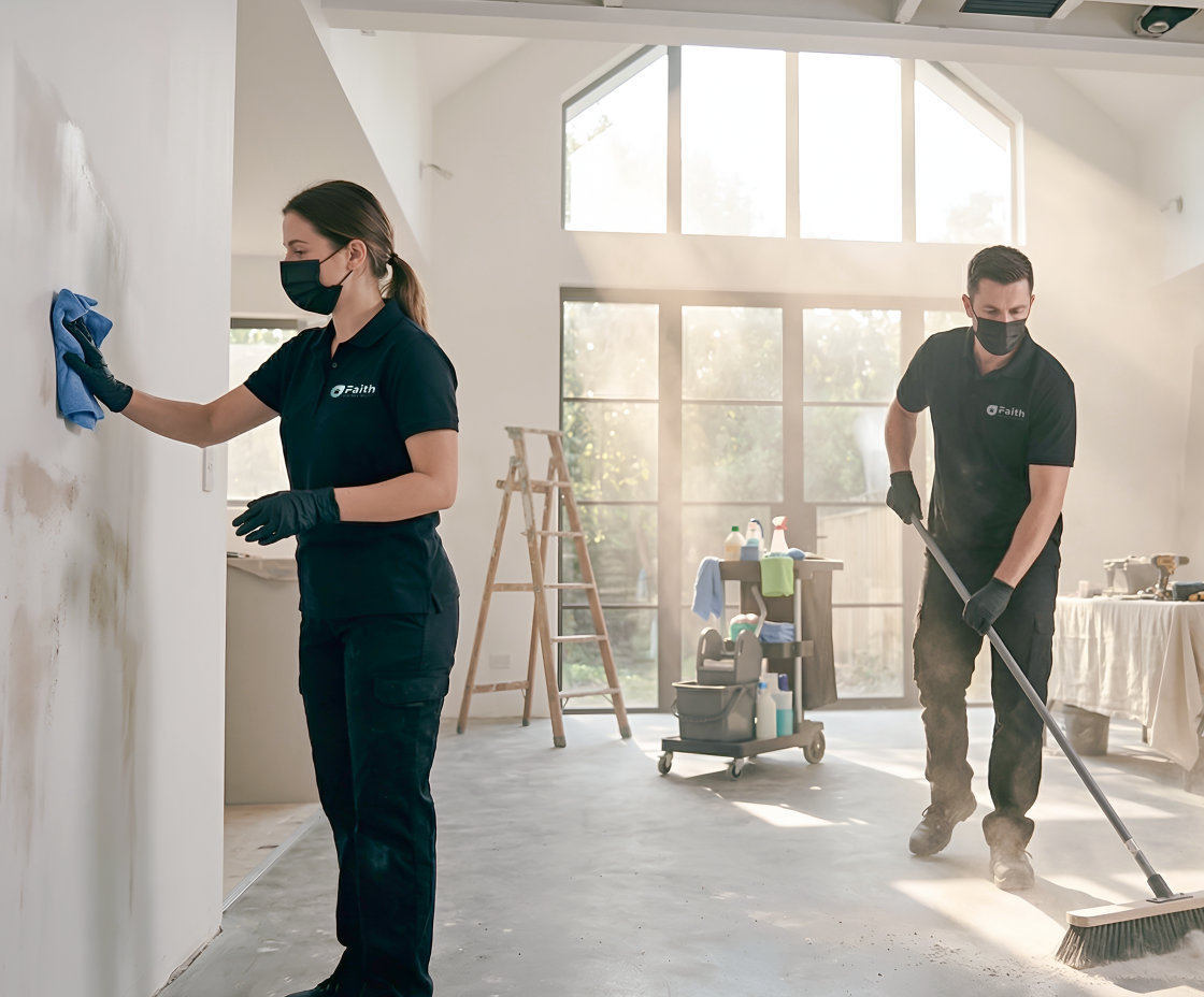 service page after builders cleaning