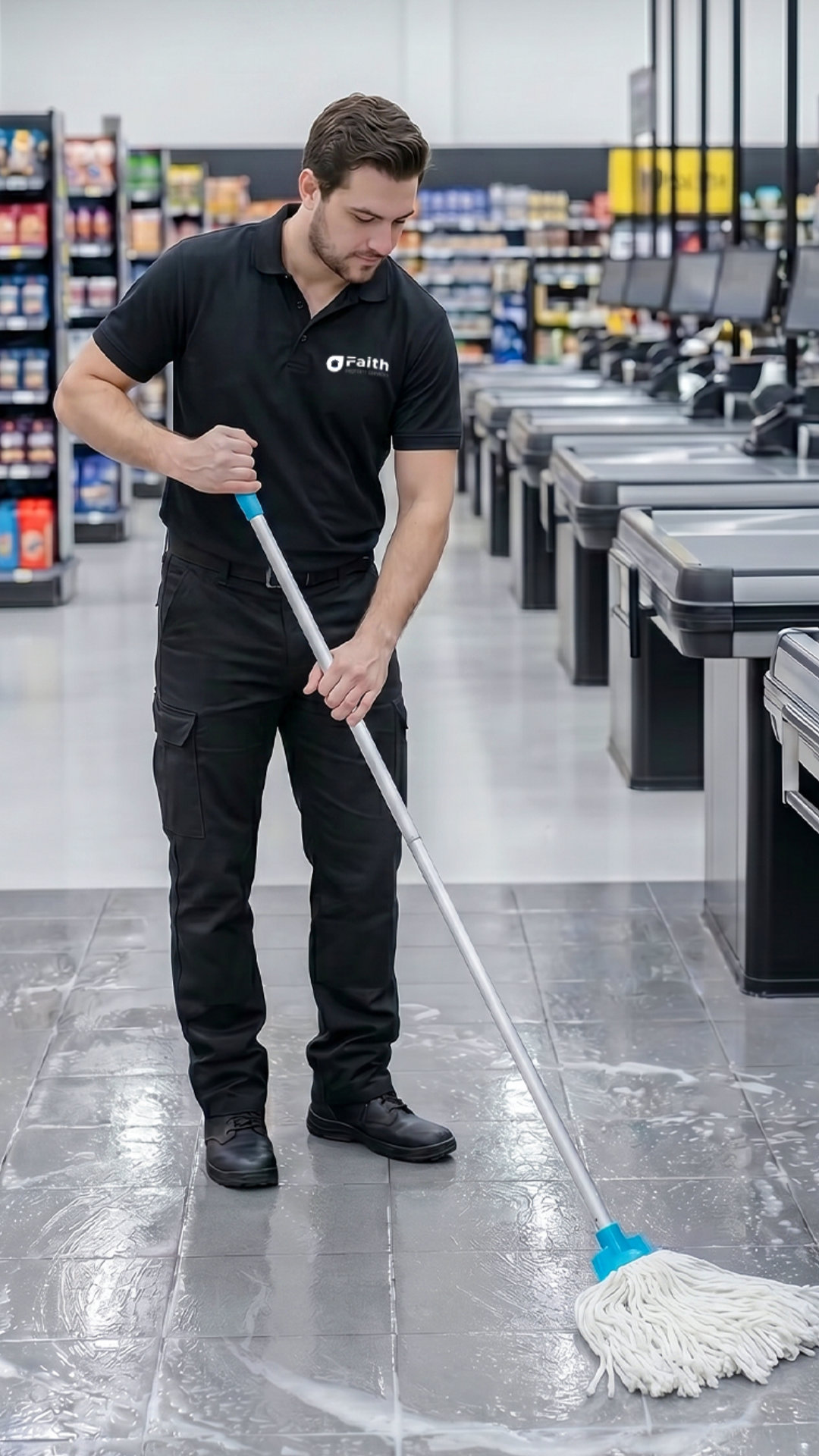 supermarket cleaning